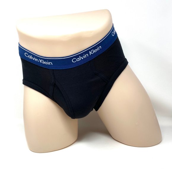💖MEGA SALE💖Calvin Klein Men's 4-Pack Brief Slip Black Cotton Logo NB4000917 - Picture 5 of 9